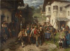 The Last Bid, 1874. Creator: Franz von Defregger