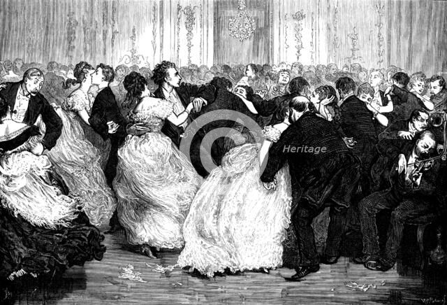 The Last Galop - drawn by F. Barnard, 1873. Creator: William James Palmer.