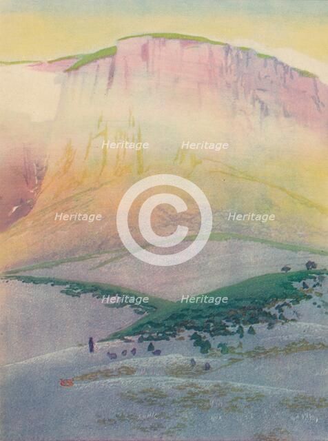 'The Last Gleam, Corsica', c1920, (1928). Artist: William Giles.