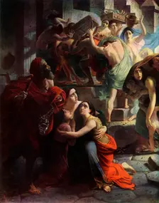The Last Day of Pompeii 1833, detail, (1965). Creator: Karl Briullov