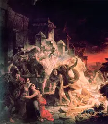 The Last Day of Pompeii Detail, 1833. Creator: Karl Briullov