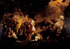 The Last Day of Pompeii, mid 19th century. Creator: Karl Briullov