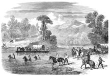 The Last Days of the Confederate Government...crossing the Pe-Dee River, North Carolina, 1865. Creator: Unknown