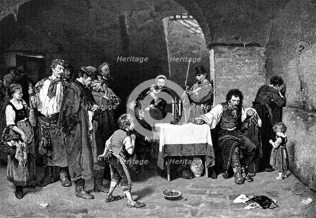 'The Last Days of a Condemned Prisoner', 1870 (1900).Artist: Jonnard