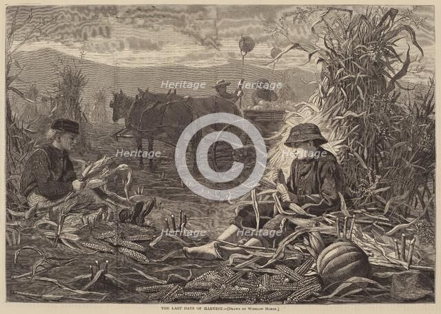 The Last Days of Harvest, published 1873. Creator: Winslow Homer.