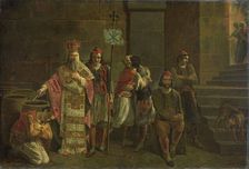 The Last Defenders of Missolonghi, 22 April 1826: an episode from the Greek War of Independence,1826 Creator: Joseph Denis Odevaere