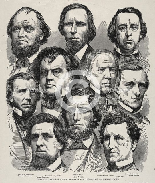 The Last Delegation from Georgia in the Congress of the United States . Creator: Winslow Homer (American, 1836-1910).