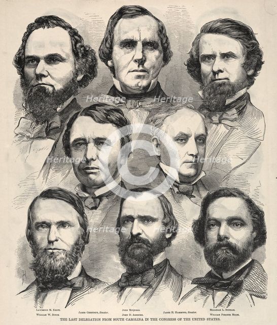 The Last Delegation from South Carolina in the Congress of the United States. Creator: Winslow Homer (American, 1836-1910).