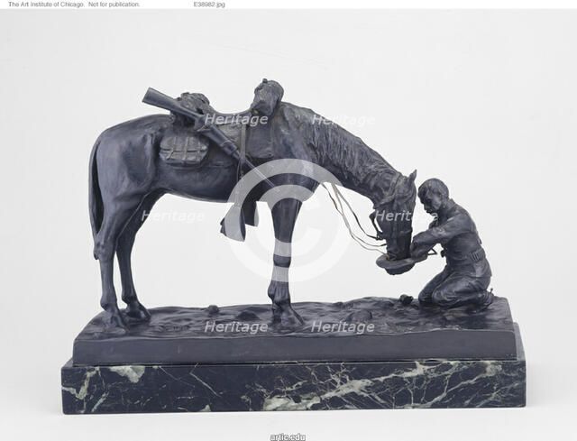 The Last Drop, c. 1900/6. Creator: Charles Schreyvogel.