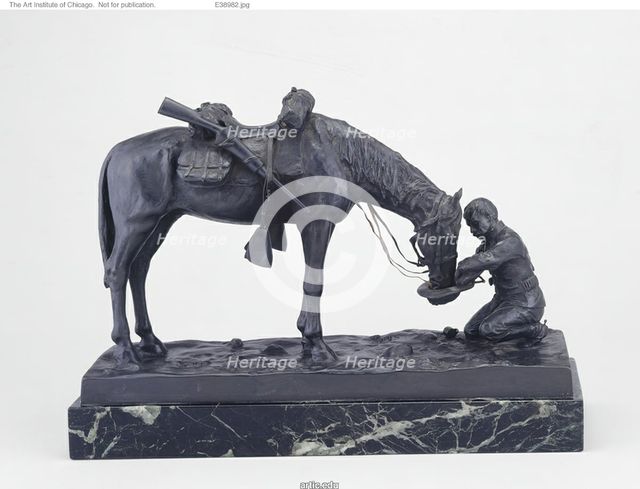 The Last Drop, c. 1900/6. Creator: Charles Schreyvogel.