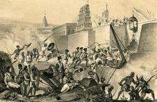 The last effort of Tippoo Saib at Seringapatam 1799, (1847)
