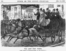 The Last Fast Thing 1866. Creator: George du Maurier
