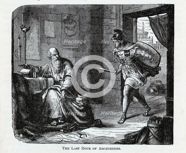The Last Hour of Archimedes, 1882. Artist: Anonymous  