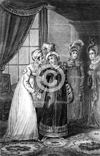 'The Last Interview between Her Majesty and Princess Charlotte', 1820.Artist: J Chapman