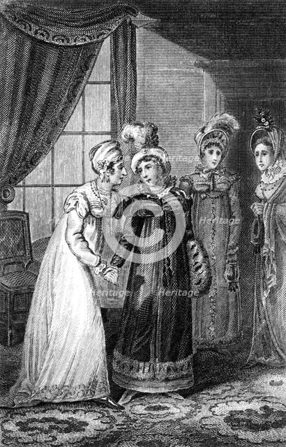 'The Last Interview between Her Majesty and Princess Charlotte', 1820.Artist: J Chapman