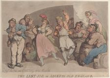 The Last Jig or Adieu to Old England, January 10, 1818., January 10, 1818. Creator: Thomas Rowlandson