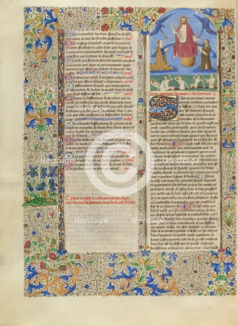 The Last Judgment; Cité de Dieu, about 1440-1450. Creator: Second Master of the Oxford Hours.