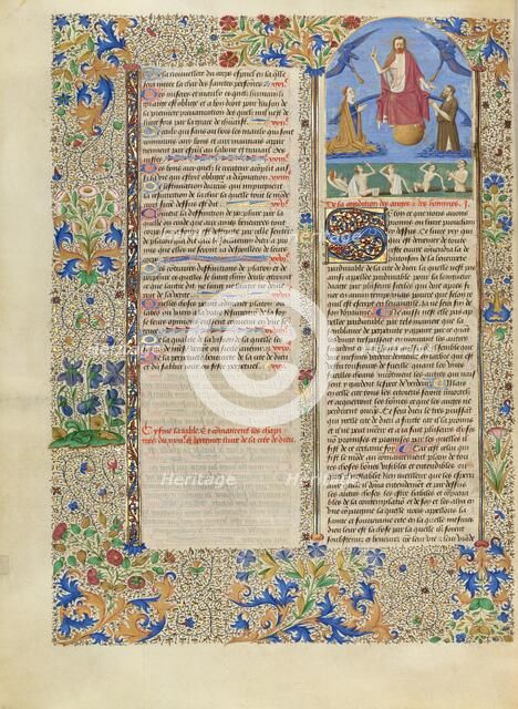 The Last Judgment; Cité de Dieu, about 1440-1450. Creator: Second Master of the Oxford Hours.