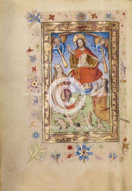 The Last Judgment; Book of Hours, after 1460. Creator: Unknown.