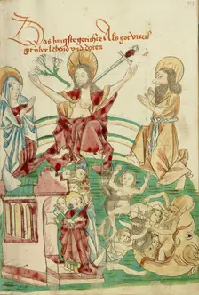The Last Judgment; Barlaam und Josaphat, 1469. Creators: Hans Schilling, Diebolt Lauber