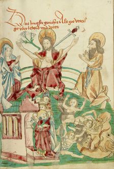 The Last Judgment; Barlaam und Josaphat, 1469. Creators: Hans Schilling, Diebolt Lauber