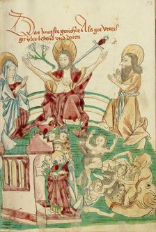 The Last Judgment; Barlaam und Josaphat, 1469. Creators: Hans Schilling, Diebolt Lauber