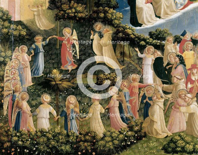 The Last Judgment (Detail), ca 1432. Creator: Angelico, Fra Giovanni, da Fiesole (ca. 1400-1455).