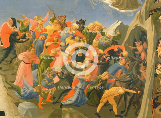 The Last Judgment (Detail), ca 1432. Creator: Angelico, Fra Giovanni, da Fiesole (ca. 1400-1455).