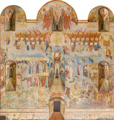 The Last Judgment. Fresco of the Saint Sophia Cathedral, Vologda, 17th century