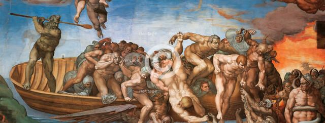 The Last Judgment (Fresco of the Sistine Chapel in the Vatican), 1536-1541. Creator: Buonarroti, Michelangelo (1475-1564).
