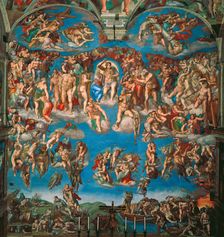 The Last Judgment (Fresco of the Sistine Chapel in the Vatican), 1536-1541. Creator: Buonarroti, Michelangelo (1475-1564)