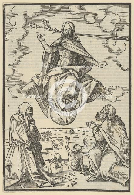 The Last Judgment, from Speculum passionis domini nostri Ihesu Christi, 1507. Creator: Hans Schäufelein the Elder.