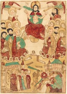 The Last Judgment with the Apostles, c. 1460. Creator: Unknown