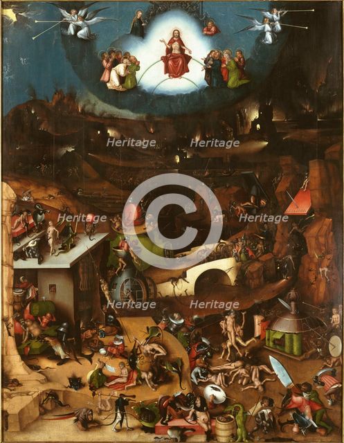 The Last Judgment. Winged Altar after Hieronymus Bosch, ca 1521-1525.