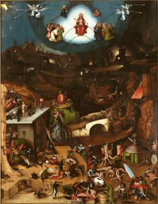 The Last Judgment. Winged Altar after Hieronymus Bosch, ca 1521-1525