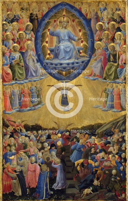 The Last Judgment (Winged Altar, Central Panel), Early 15th century. Artist: Botticelli, Sandro (1445-1510)