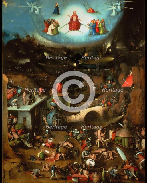 The Last Judgment (Triptych, central panel), ca 1485. Creator: Bosch, Hieronymus (c. 1450-1516).