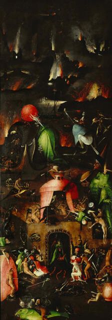 The Last Judgment (Triptych, right panel), ca 1485. Creator: Bosch, Hieronymus (c. 1450-1516)