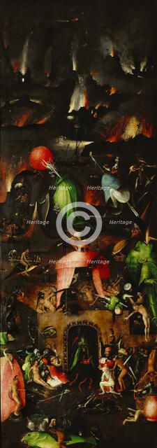 The Last Judgment (Triptych, right panel), ca 1485. Creator: Bosch, Hieronymus (c. 1450-1516).