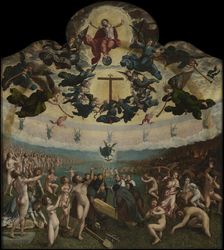 The Last Judgement and the Seventh Act of Mercy: Burying the Dead, 1517-1524/ 1525. Creator: Bernaert van Orley