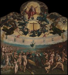 The Last Judgement and the Seventh Act of Mercy: Burying the Dead, 1517-1524/ 1525. Creator: Bernaert van Orley