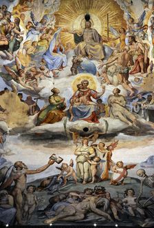The Last Judgement, Duomo of Florence, Italy, 1572-1579. Creators: Giorgio Vasari, Federico Zuccaro