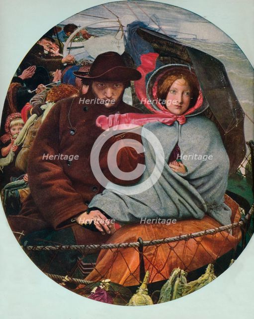 'The Last of England', 1855, (1912). Artist: Ford Madox Brown.