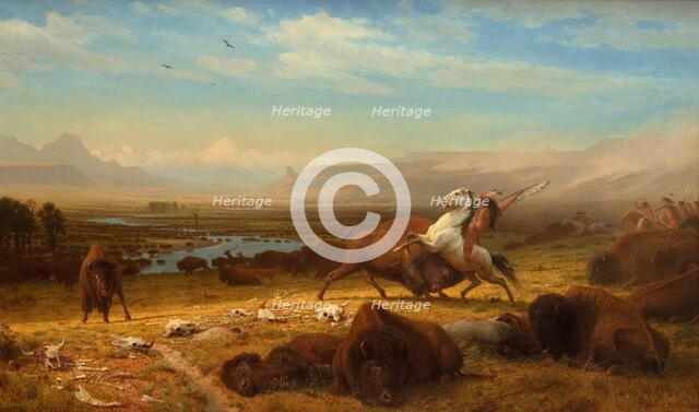 The Last of the Buffalo, 1888. Creator: Albert Bierstadt.