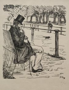 The Last of the Barons, 1855. Creator: George Louis Palmella Busson Du Maurier (British, 1834-1896)