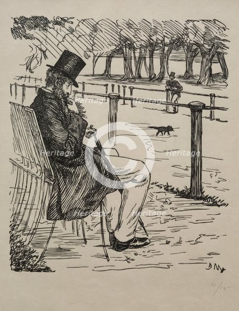 The Last of the Barons, 1855. Creator: George Louis Palmella Busson Du Maurier (British, 1834-1896).