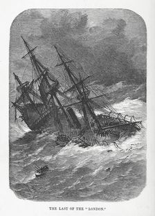 The Last of the "London", 1866. Creator: J Knight