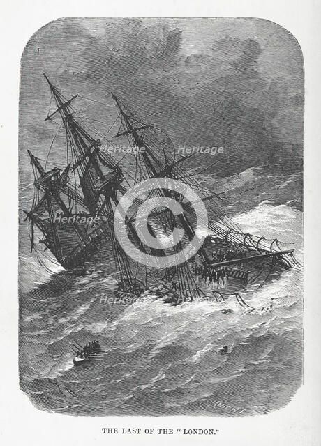 The Last of the "London", 1866.  Creator: J Knight.