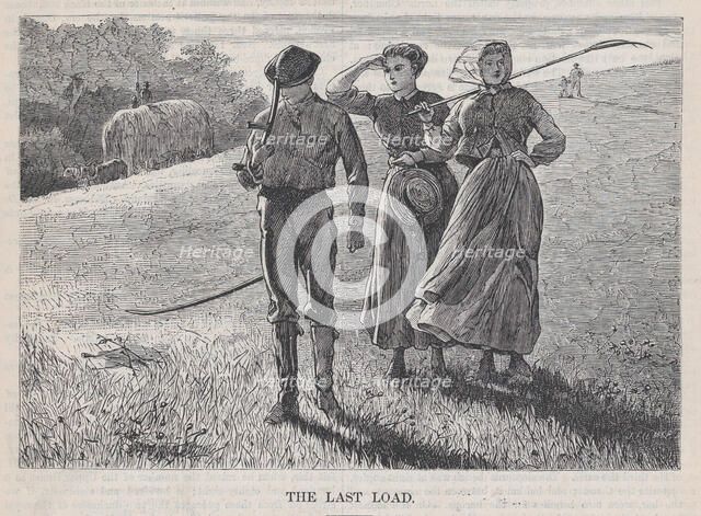 The Last Load (Appleton's Journal, Vol. I), August 7, 1869. Creator: John Filmer.