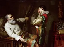 The last moments of Christopher Columbus, 1870. Creator: Jacquand, Claude (1803-1878)